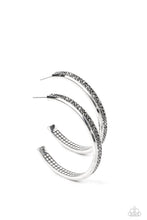 Load image into Gallery viewer, Flash Freeze - Silver Hoop Earrings