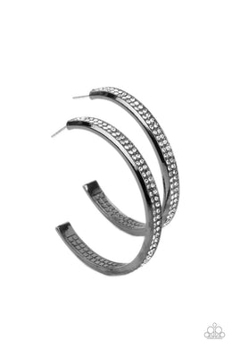 Flash Freeze - Black Gunmetal Earrings