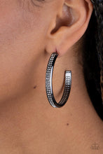 Load image into Gallery viewer, Flash Freeze - Black Gunmetal Earrings