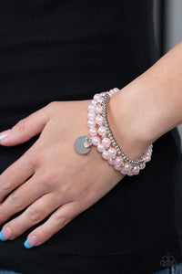 Pearly Professional - Pink Stretchy Bracelets