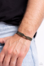 Load image into Gallery viewer, Watching the FLOCK - Brass Bracelet