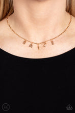 Load image into Gallery viewer, Say My Name - Gold Choker Necklace