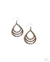 Load image into Gallery viewer, Sojourn Shimmer - Brass Earrings
