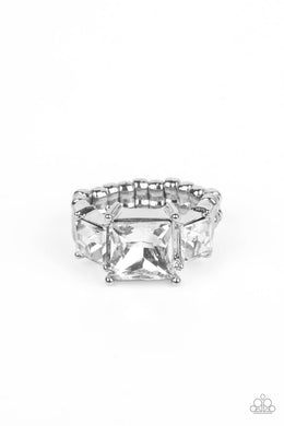Treasured Twinkle - White Dainty Ring