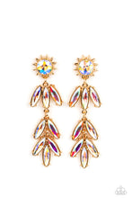 Load image into Gallery viewer, Space Age Sparkle - Gold Post Earrings