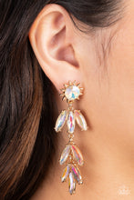 Load image into Gallery viewer, Space Age Sparkle - Gold Post Earrings