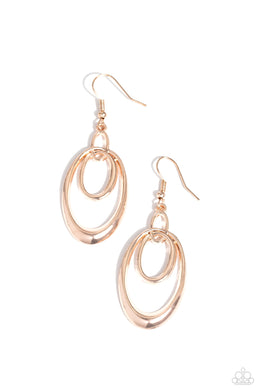 So OVAL-Rated - Rose Gold Earrings