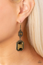 Load image into Gallery viewer, Starry-Eyed Sparkle - Brass Earrings