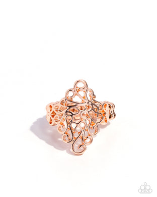 Full-Fledged Filigree - Copper Dainty Ring