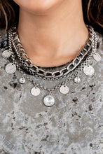 Load image into Gallery viewer, Industrial Noise - White Necklace