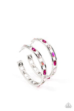 Load image into Gallery viewer, The Gem Fairy - Pink Hoop Earrings