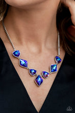 Load image into Gallery viewer, Glittering Geometrics - Purple Necklace