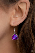 Load image into Gallery viewer, Glittering Geometrics - Purple Necklace