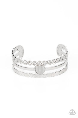 You Win My Heart - White Bracelet