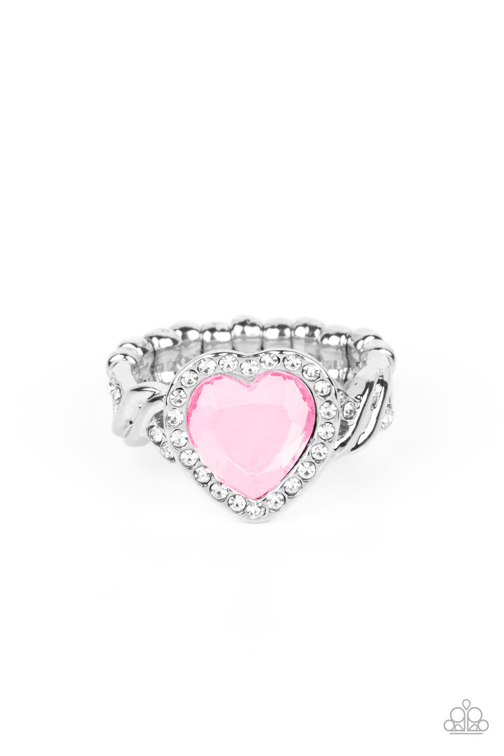 Committed to Cupid - Pink Dainty Ring