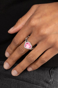 Committed to Cupid - Pink Dainty Ring
