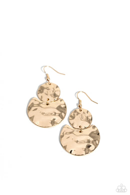 Monochromatic Charisma - Gold Earrings
