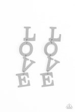 Load image into Gallery viewer, L-O-V-E - Silver Post Earrings