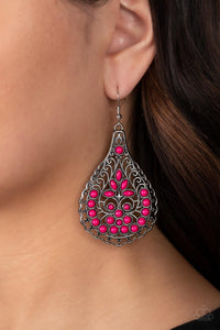 Botanical Beauty - Pink Earrings