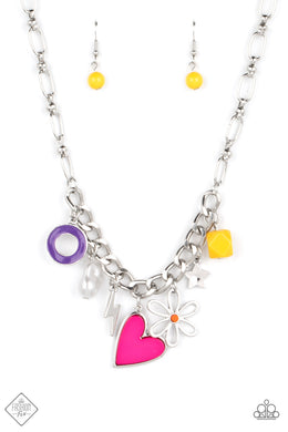 Living in CHARM-ony - Multicolor Necklace