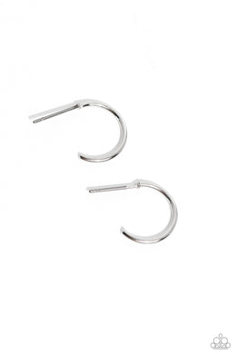 Ultra Upmarket - Silver Hoop Earrings