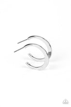 Load image into Gallery viewer, Royal Runway - Silver Hoop Earrings