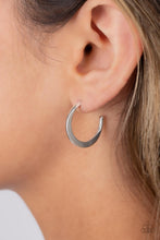 Load image into Gallery viewer, Royal Runway - Silver Hoop Earrings