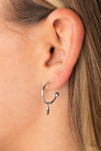 Load image into Gallery viewer, Modern Model - Silver Hoop Earrings