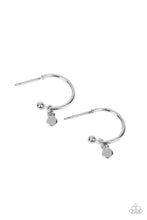 Load image into Gallery viewer, Modern Model - Silver Hoop Earrings