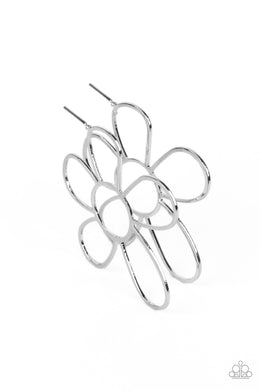 Rustic Rarity - Silver Post Earrings