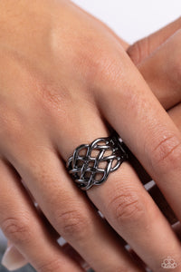 The One That KNOT Away - Black Gunmetal Ring