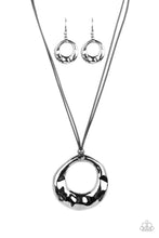Load image into Gallery viewer, Tectonic Treasure - Black Necklace