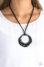 Load image into Gallery viewer, Tectonic Treasure - Black Necklace