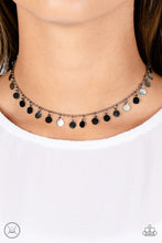 Load image into Gallery viewer, Champagne Catwalk - Black (Gunmetal) Choker Necklace