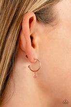 Load image into Gallery viewer, Modern Model - Copper Hoop Earrings