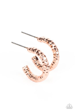 Wandering Wreaths - Copper Hoop Earrings