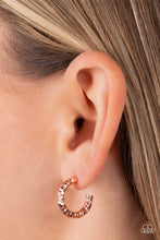 Load image into Gallery viewer, Wandering Wreaths - Copper Hoop Earrings