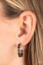 Load image into Gallery viewer, Floral Fad - Brass Hoop Earrings