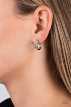 Load image into Gallery viewer, Starfish Showpiece - White Hoop Earrings