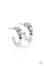 Load image into Gallery viewer, Starfish Showpiece - White Hoop Earrings