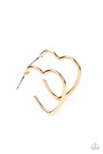 Load image into Gallery viewer, Burnished Beau - Gold Hoop Earrings