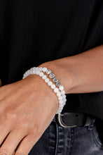 Load image into Gallery viewer, Devoted Dreamer - White Stretchy Bracelets