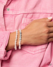 Load image into Gallery viewer, Devoted Dreamer - White Stretchy Bracelets