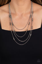 Load image into Gallery viewer, Metallic Monarch - Silver Necklace