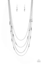 Load image into Gallery viewer, Metallic Monarch - Silver Necklace
