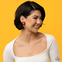 Load image into Gallery viewer, Sensational Seeds - Red Post Earrings