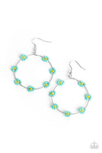 Load image into Gallery viewer, Dainty Daisies - Blue Earrings