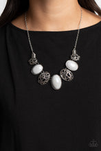 Load image into Gallery viewer, Patterned Paisley - Silver Necklace