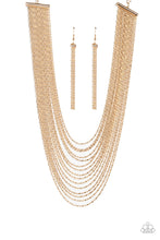 Load image into Gallery viewer, Cascading Chains - Gold Necklace