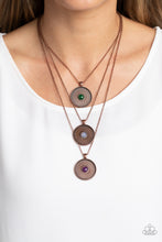Load image into Gallery viewer, Geographic Grace - Copper Necklace